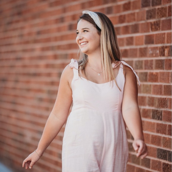 • Palm Collective • Bonnie Linen Jumpsuit in Pink - Picture 5 of 6